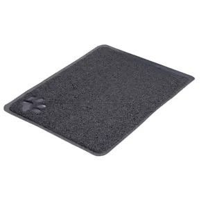 PVC szőnyeg manccsal, szürke WC-hez 45 x 37 cm